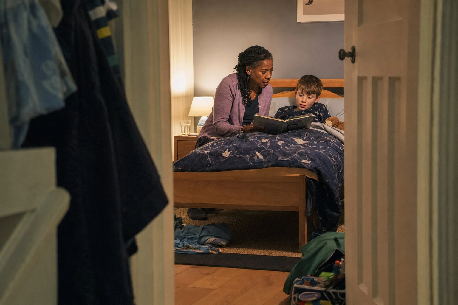 Illustrative scene: A comforting bedtime